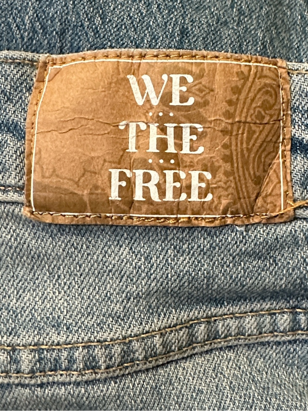 We The Free x Free People Risk Taker Straight Stretch Jean - Picture 11 of 15